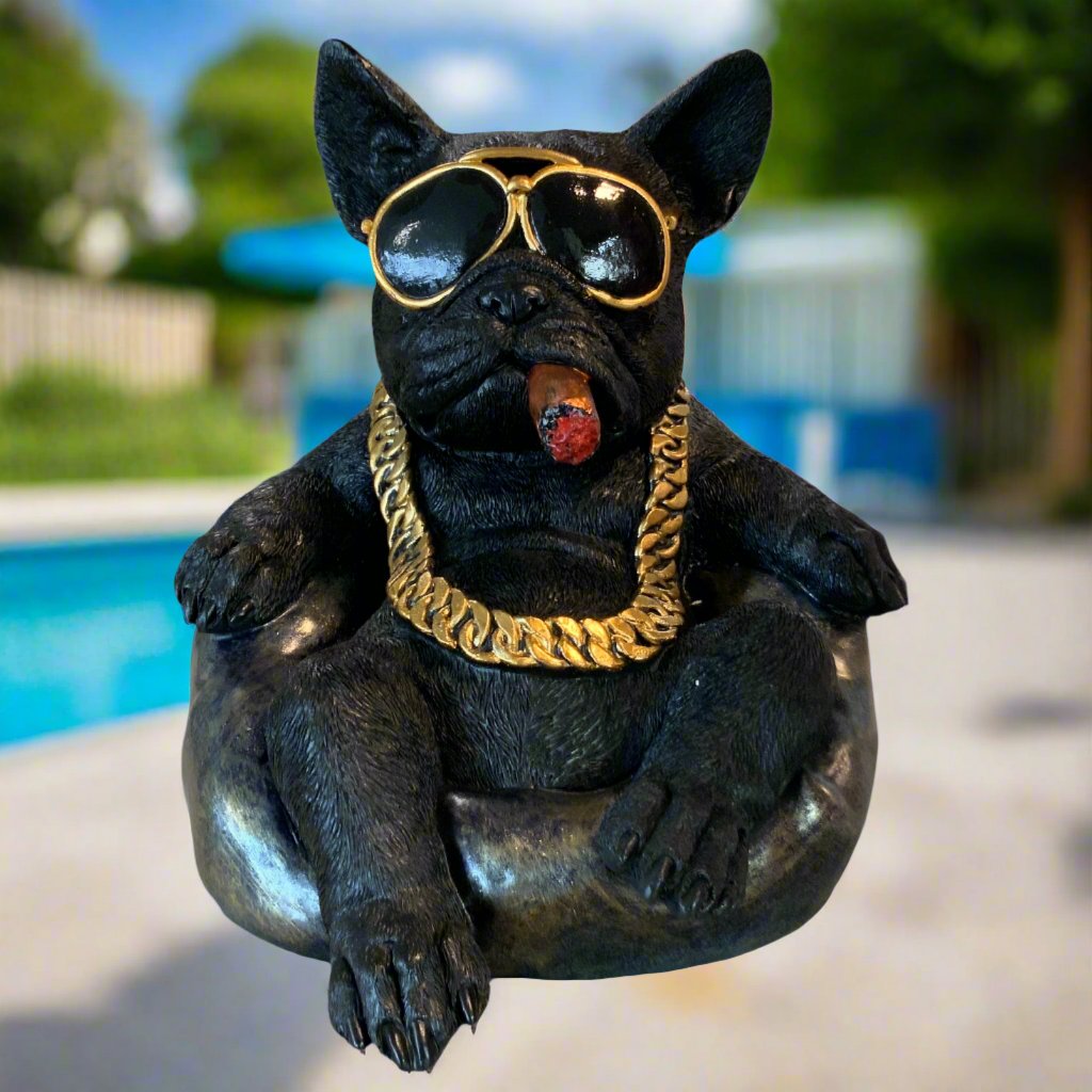 Gangsta French Bulldog Statue